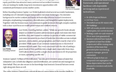Ironton Capital Launched its 11th National Diversified Growth Fund (NDF11)